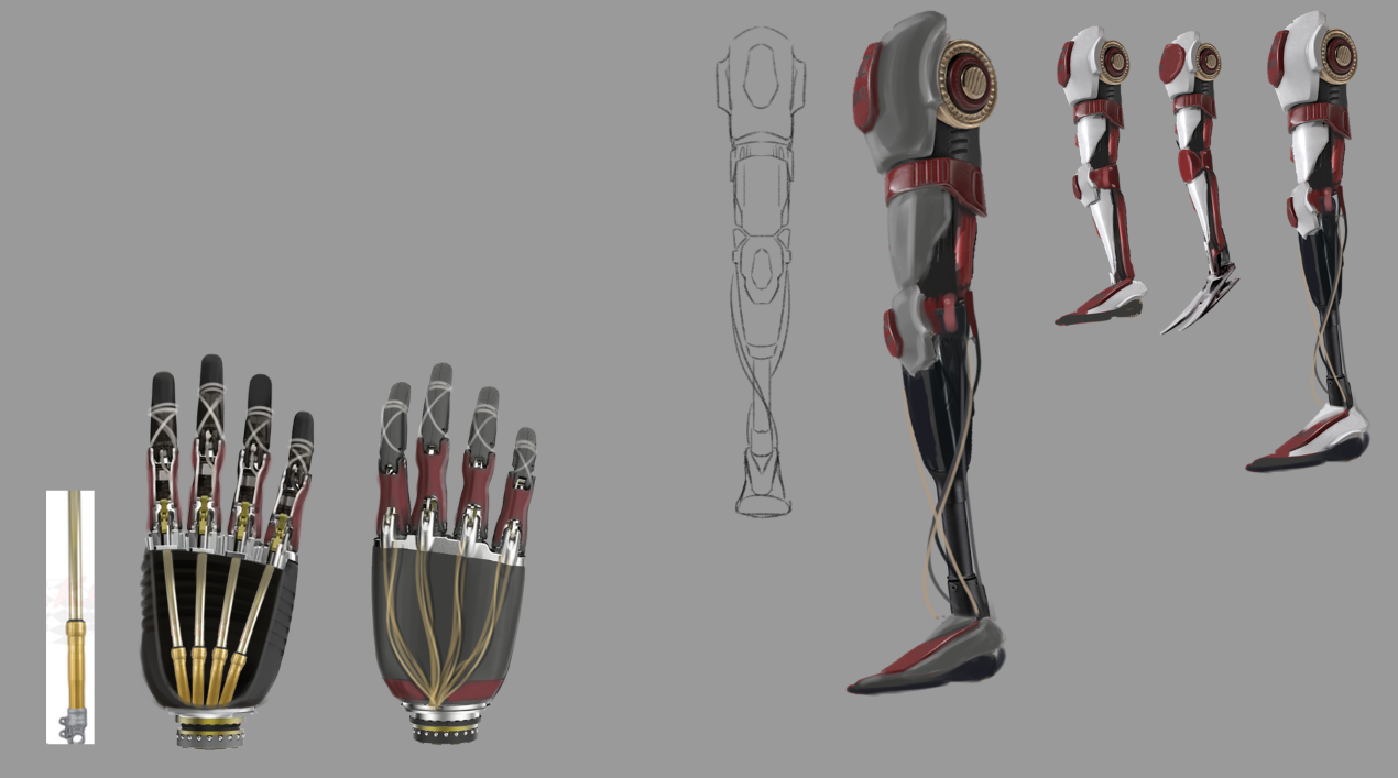 Concept art: Mano / Gamba